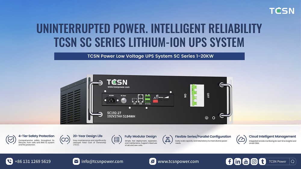 Uninterrupted Power · Intelligent Reliability  TCSN SC Series Lithium-Ion UPS System (1).png