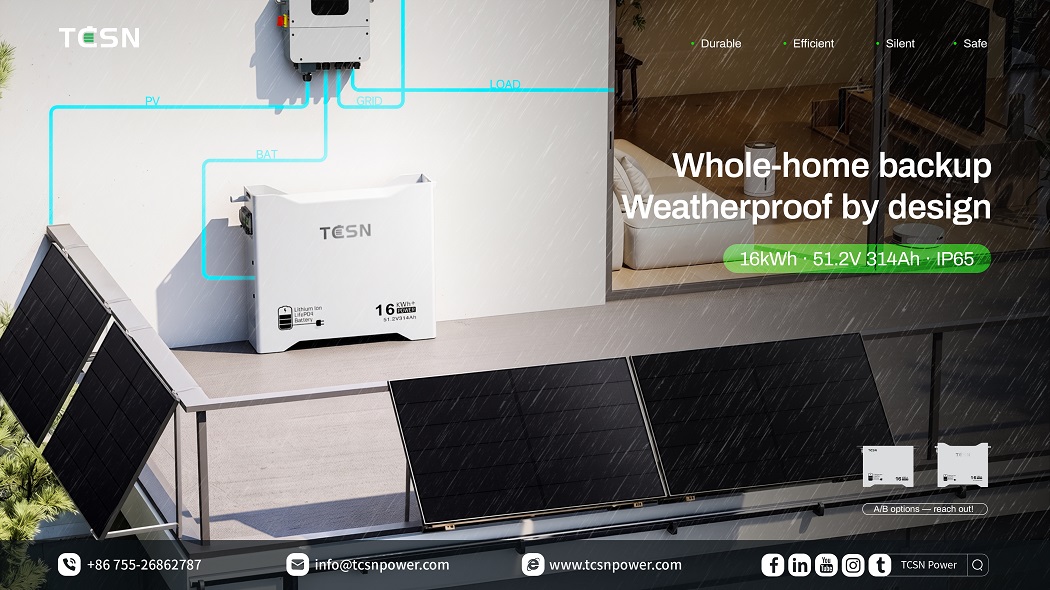 TCSN Power Home Energy Storage Whole-House Backup