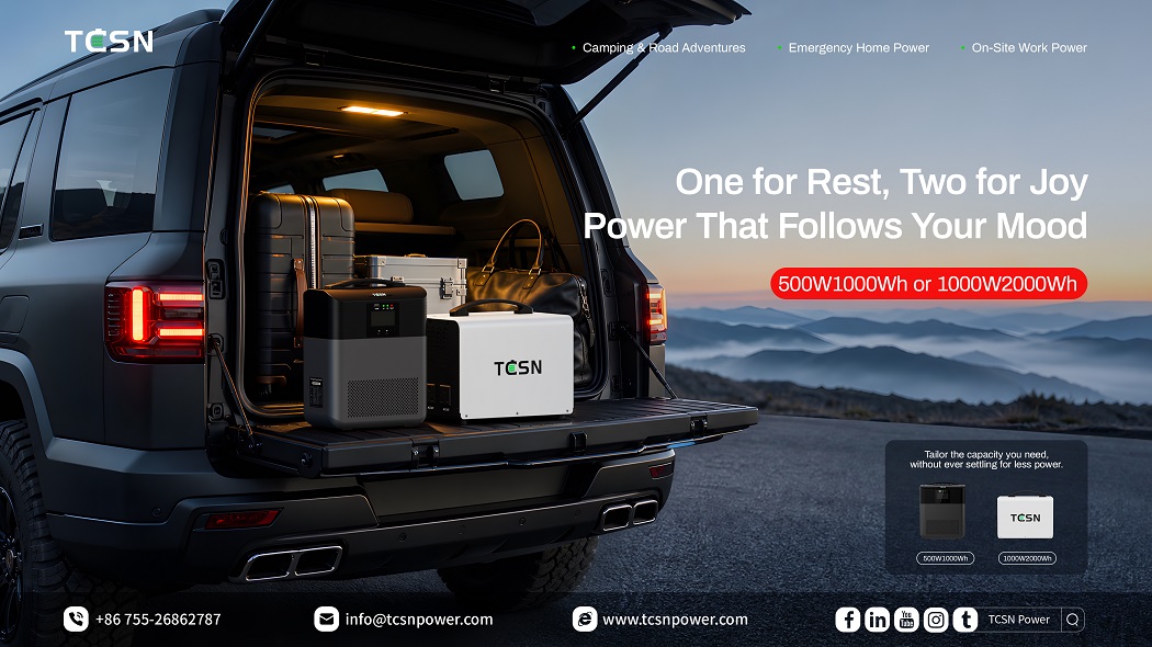 TCSN Portable Power Station Three Scenarios